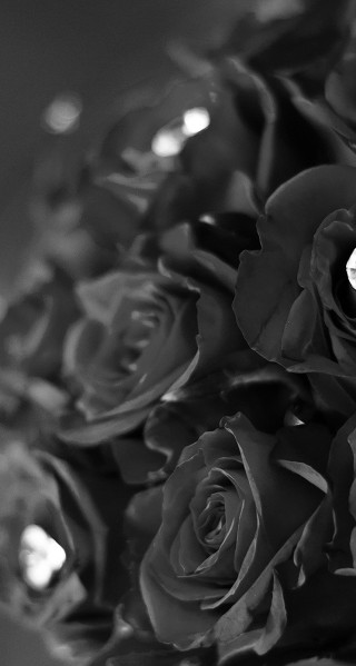 Bouquet roses diamond middle beautiful - a bouquet of roses free wallpaper