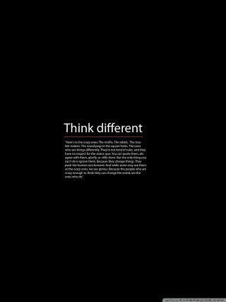 Think different black background white 3 - buckminster fuller free wallpaper for mobile