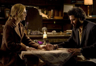 Man woman table candle tablecloth - a man and a woman sitting free wallpaper for desktop