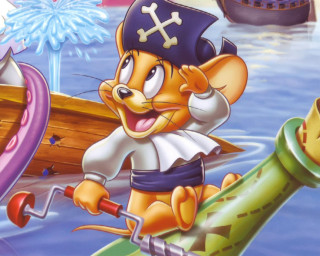 Cartoon mouse pirate boat firework - a cartoon mouse free wallpaper