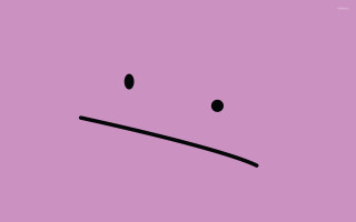 Sad face purple background black 2 - a black outline free wallpaper