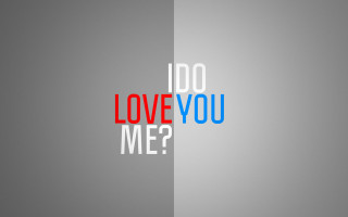 I do love you me - a picture of a wall free wallpaper
