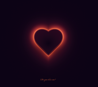 Heart red light black 3d - object free wallpaper for tablet