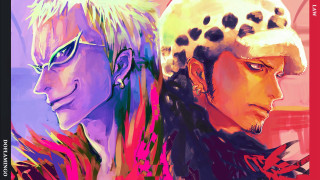 Anime characters colored hair glasses 2 - bright color free wallpaper