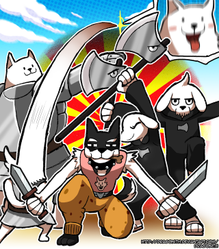 Furry characters swords cat background - furry free wallpaper for tablet