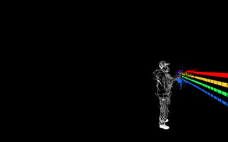 Man dark rainbow light black - a rainbow light free wallpaper