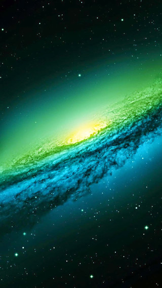 Colorful object in sky bright - green center free wallpaper