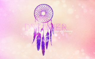 Dream catcher feathers pink purple - feather free wallpaper for desktop