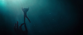 Person standing pole water arms - their hands in free wallpaper