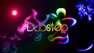 Dubstep colorful text black background - a bright sun free wallpaper