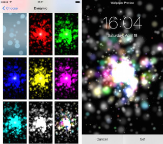 Phone clock colorful christmas snow - screen free wallpaper