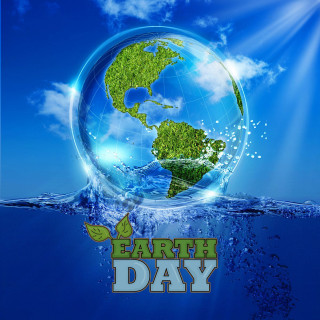 Earth day water image 2023 - art green free wallpaper for tablet