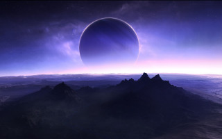 Distant planet star background matte 2 - a distant star in the background free wallpaper for desktop
