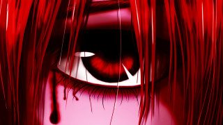 Red eye blood dripping teary - the side of its free wallpaper