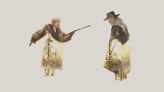 Two men guns facing air - adrian ghenie free wallpaper