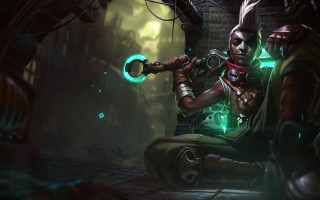 Woman dark room green light - dai jin free wallpaper