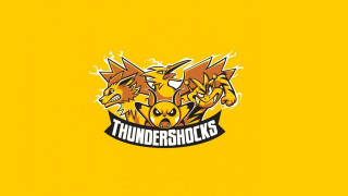Yellow thunderbirds logo background image - pokemon free wallpaper