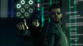 Man woman neon lights room - ghost in the shell free wallpaper