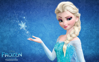 Frozen princess snowflake blue background - frozen free wallpaper