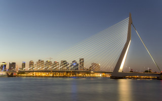 Bridge water city night lights 6 - the bridge free wallpaper