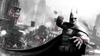Batman city red light black - his arm free wallpaper