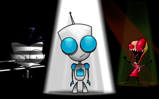 Cartoon character light robot microphone 2 - david firth free wallpaper for desktop