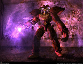 Demonic man purple room purple - a demonic looking man free wallpaper