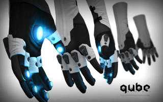 Glowing gloves in a row - ambient occlusion free wallpaper
