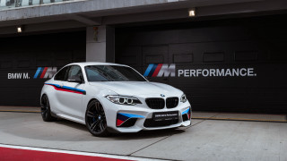 White bmw car garage performance - a garage door free wallpaper