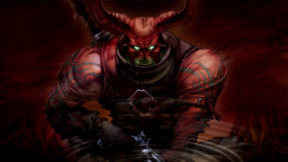 Demonic demon horns sword sitting - demonish free wallpaper
