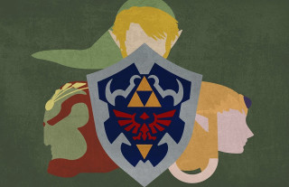 Couple people shield back zelda - epic fantasy free wallpaper