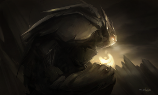 Dark creature glowing eye glowing - eye free wallpaper for desktop