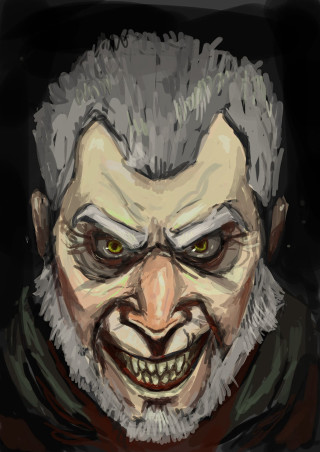 Creepy man beard mustache drawing - a beard and a beard free wallpaper for mobile