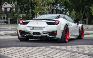 White sports car parked street 2 - lot free wallpaper