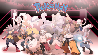 Cartoon characters crowd ring fire - pokemon free wallpaper