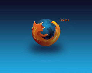 Firefox logo blue background red - excessivism free wallpaper for desktop