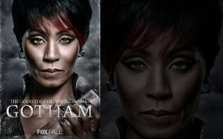 Woman red hair black top 3 - a black top free wallpaper for desktop