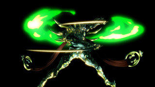 Sword green light person black - final free wallpaper