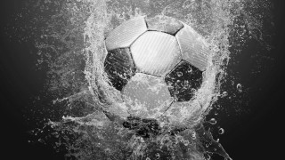 Soccer ball water splash black - alain tasso free wallpaper for desktop