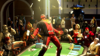 Man red suit poker game - benjamin marra free wallpaper