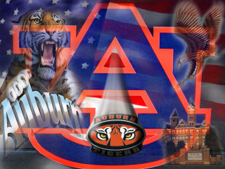 Auburn tiger flag spotlight retro - a. b. jackson free wallpaper