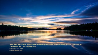 Lake sunset bible verse serene - dear free wallpaper