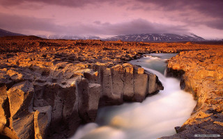 River rocky mountains cloudy sky - rocky free wallpaper