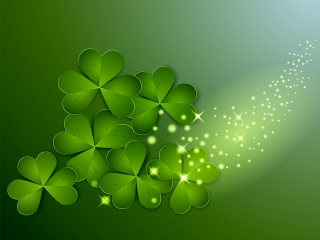 Green background leaf clovers star - charles mcauley free wallpaper for desktop