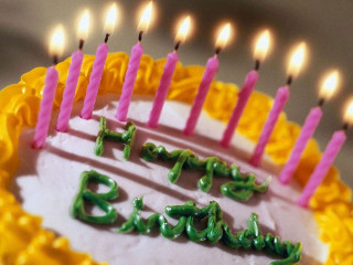 Birthday cake happy birthday candles 3 - the word happy birthday free wallpaper