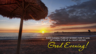 Beach sunset quote god evening - everything free wallpaper