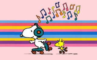 Cartoon character skateboard dog music - charles schulz free wallpaper for desktop
