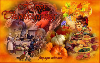 Thanksgiving turkey table food people - thanksgiving free wallpaper