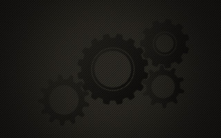 Two gears black background shadow - modular free wallpaper