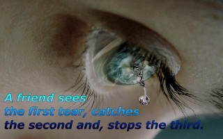Close up eye friend tear - a friend free wallpaper